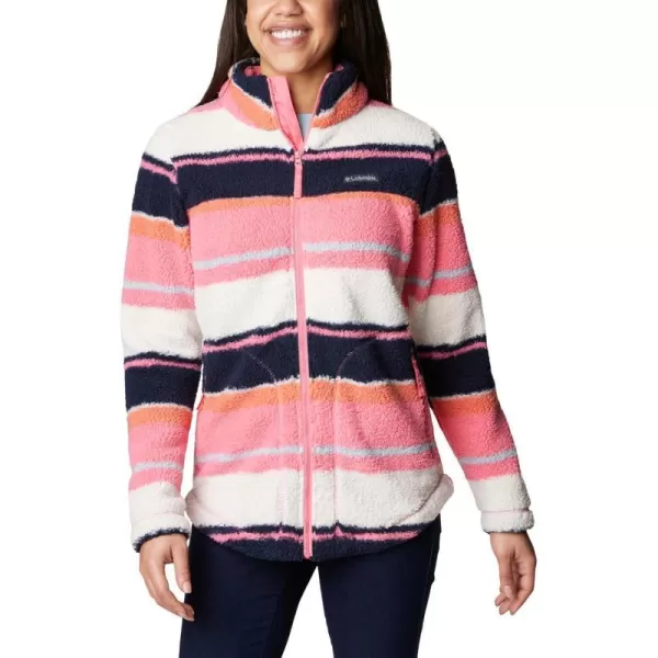 Columbia Womens West Bend Full ZipCamellia Rose Serendipity Stripe