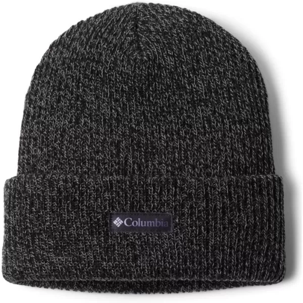 Columbia Womens Whirlibird Cuffed BeanieBlackCity Grey MarledGradient Logo