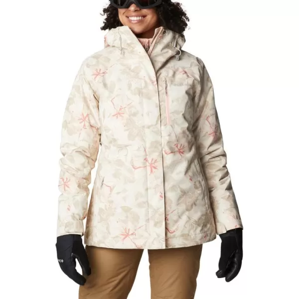 Columbia Womens Whirlibird IV Interchange Winter Jacket Waterproof amp BreathableChalk Aurelian Print