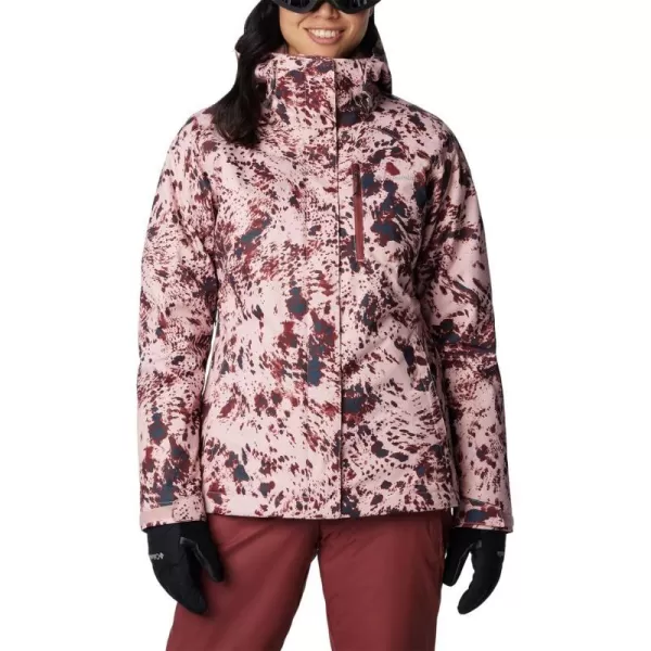 Columbia Womens Whirlibird IV Interchange Winter Jacket Waterproof amp BreathableDusty Pink Flurries Print