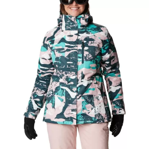 Columbia Womens Whirlibird IV Interchange Winter Jacket Waterproof amp BreathableDusty Pink Geoglacial Print