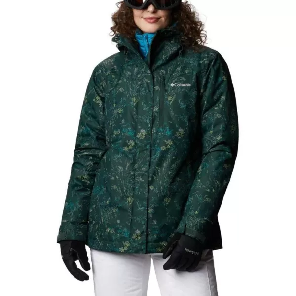 Columbia Womens Whirlibird IV Interchange Winter Jacket Waterproof amp BreathableSpruce Dotty Floral Print