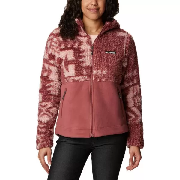 Columbia Womens Winter Pass Sherpa Hooded Full ZipBeetroot Passages