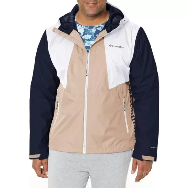 Columbia mens Inner Limits II JacketAncient FossilWhiteCollegiate Navy