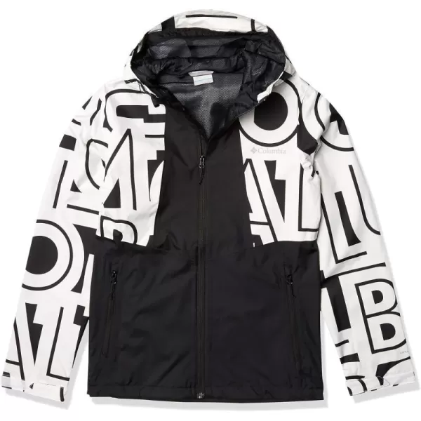 Columbia mens Inner Limits II JacketBlackWhite Typo