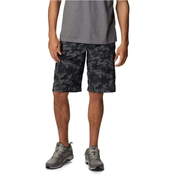 Columbia mens Silver Ridge Printed Cargo ShortBlack Mod Camo