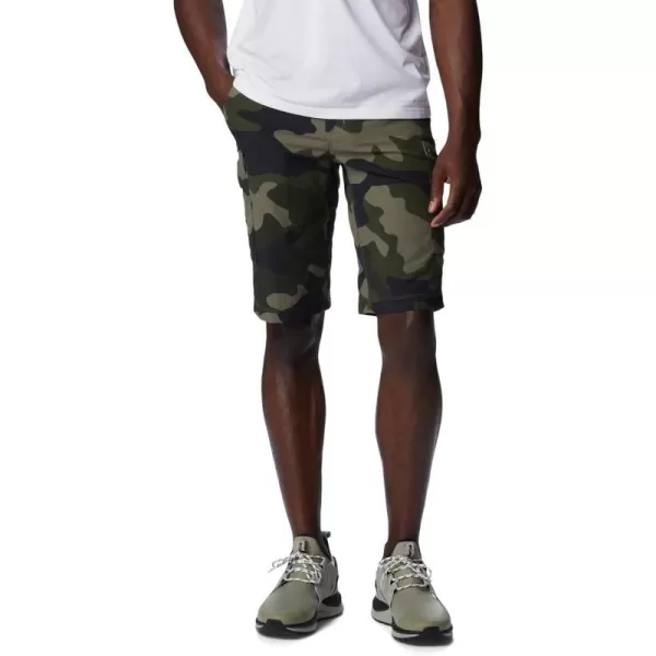 Columbia mens Silver Ridge Printed Cargo ShortStone Green Mod Camo