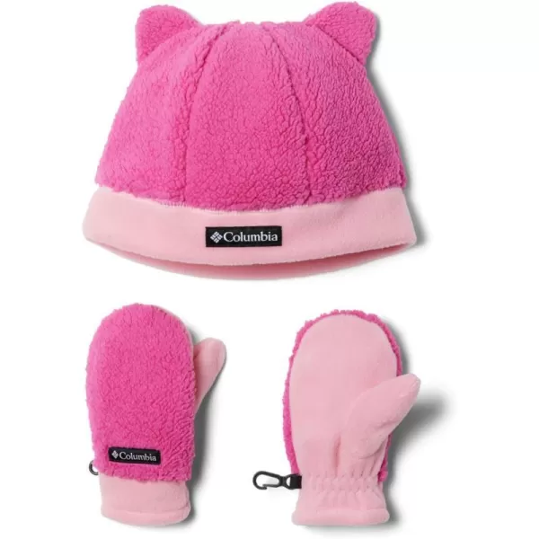 Columbia unisexbaby Toddler Rugged Ridge Beanie and MittenBeanie HatPink Ice Pink Orchid