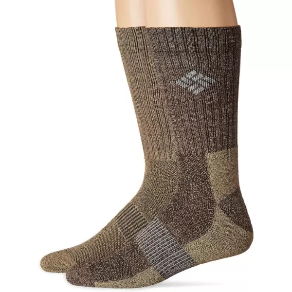 Moisture Control Crew Sock 4 Pack MultipackBrownKhaki