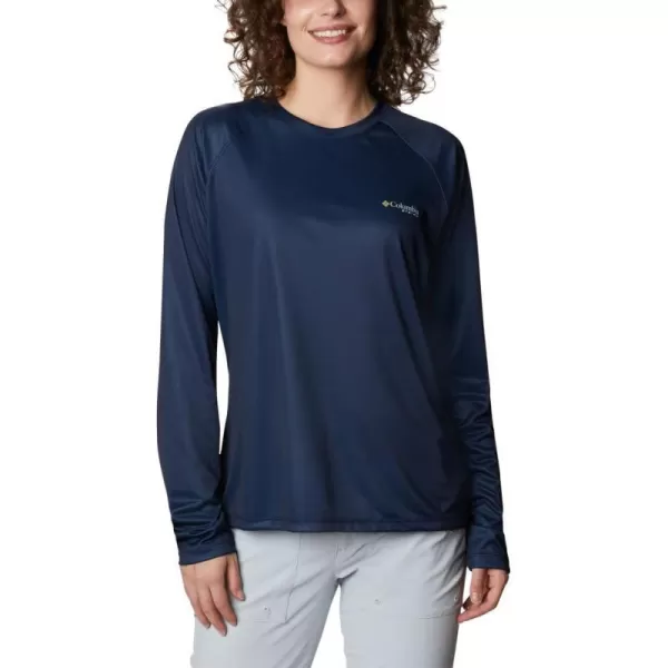 Womens Tidal Tee PFG Fish Flag LsColor