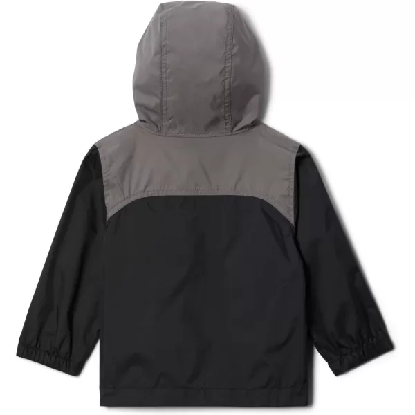 Columbia Boys Glennaker Rain JacketBlackCity Grey