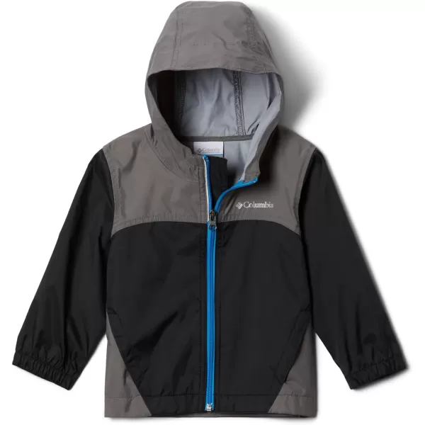 Columbia Boys Glennaker Rain JacketBlackCity Grey