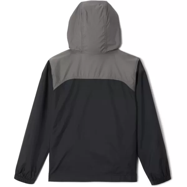 Columbia Boys Glennaker Rain JacketBlackCity Grey