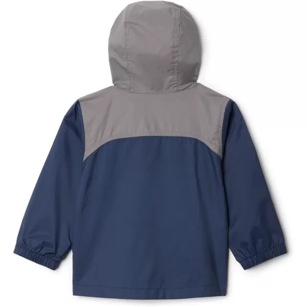 Columbia Boys Glennaker Rain JacketCollegiate NavyCity Grey