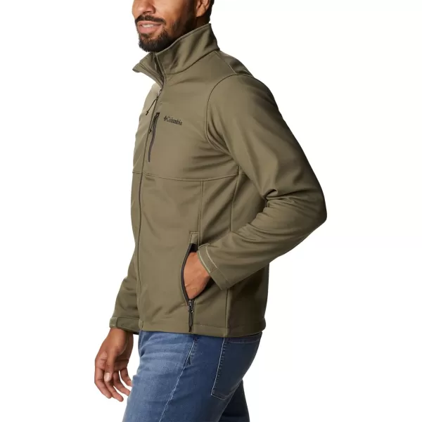 Columbia Mens Ascender Softshell Frontzip JacketStone Green