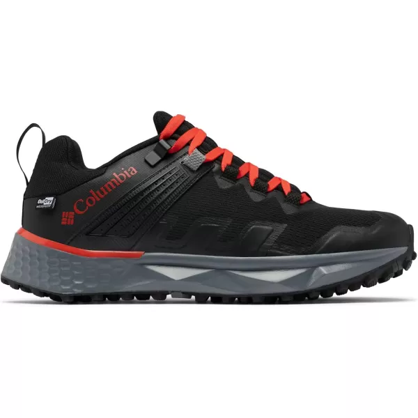 Columbia Mens Facet 75 Outdry Hiking ShoeBlackFiery Red