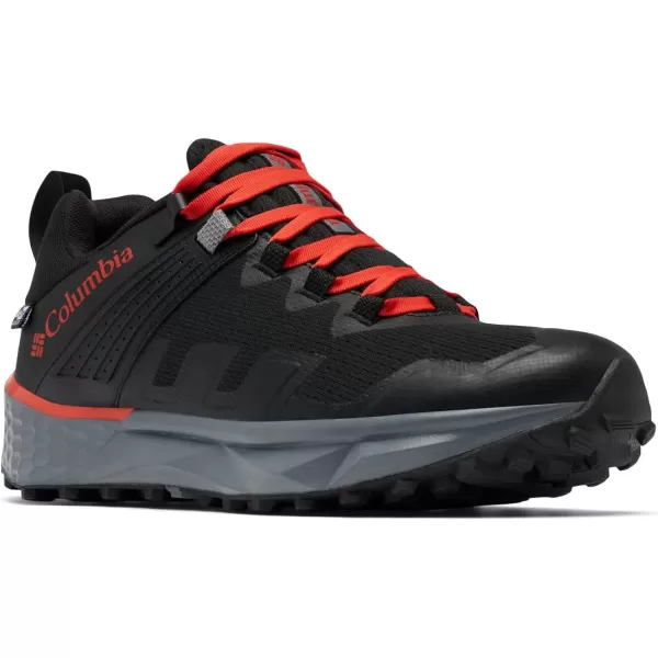 Columbia Mens Facet 75 Outdry Hiking ShoeBlackFiery Red