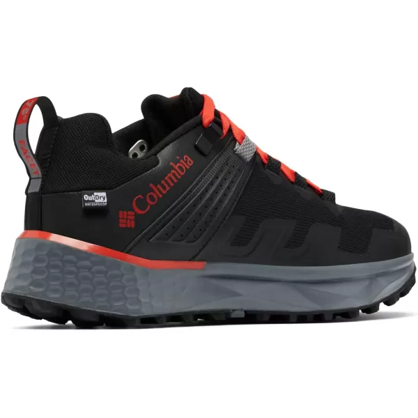 Columbia Mens Facet 75 Outdry Hiking ShoeBlackFiery Red