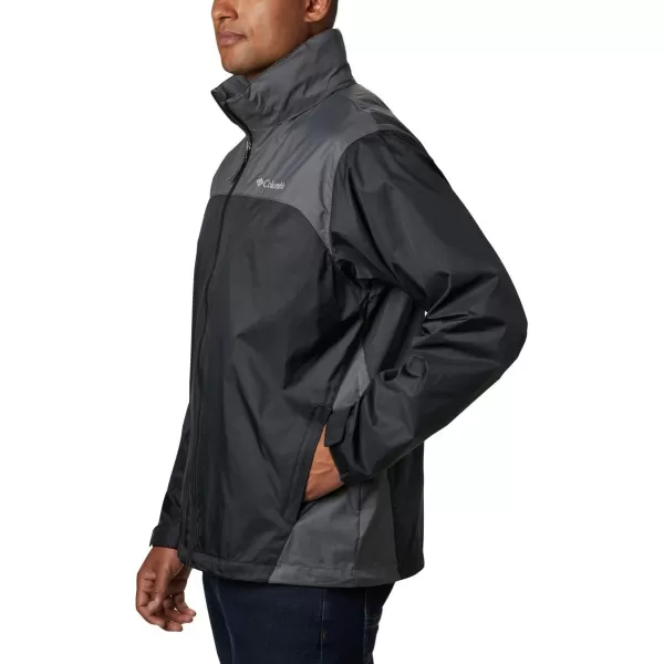 Columbia Mens Glennaker Rain JacketBlack  Grill