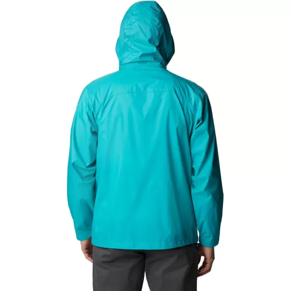 Columbia Mens Glennaker Rain JacketBright Aqua