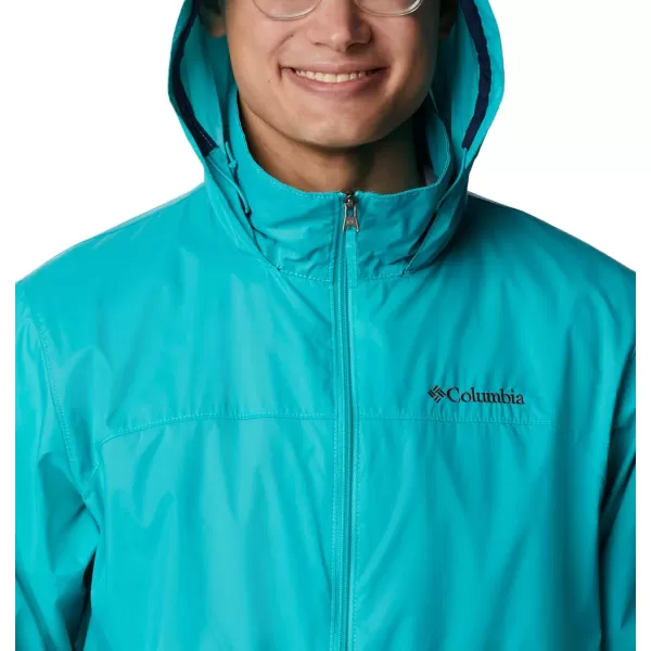 Columbia Mens Glennaker Rain JacketBright Aqua