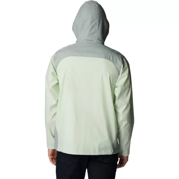 Columbia Mens Glennaker Rain JacketIce GreenNiagara