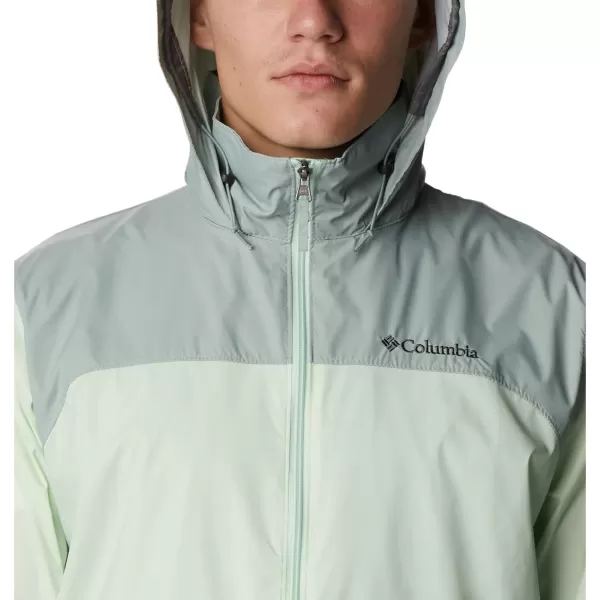 Columbia Mens Glennaker Rain JacketIce GreenNiagara