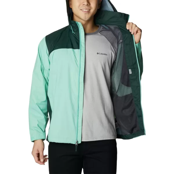 Columbia Mens Glennaker Rain JacketKelpSpruce