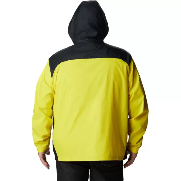 Columbia Mens Glennaker Rain JacketLaser LemonBlack