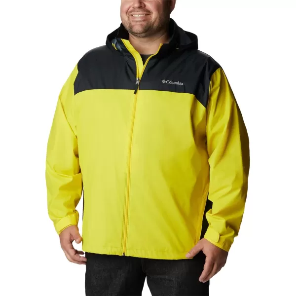 Columbia Mens Glennaker Rain JacketLaser LemonBlack