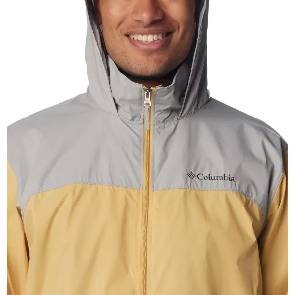 Columbia Mens Glennaker Rain JacketLight CamelFlint Grey