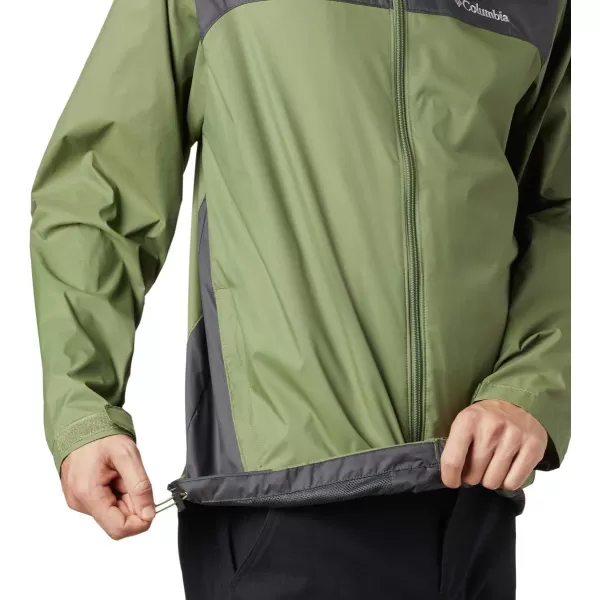 Columbia Mens Glennaker Rain JacketMosstone  Shark