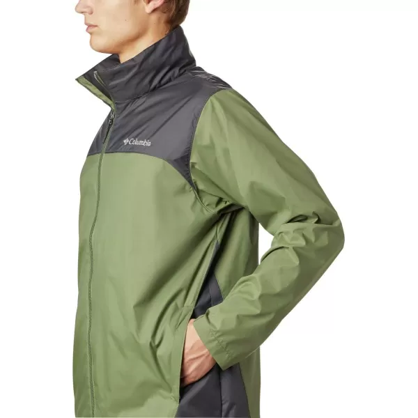 Columbia Mens Glennaker Rain JacketMosstone  Shark