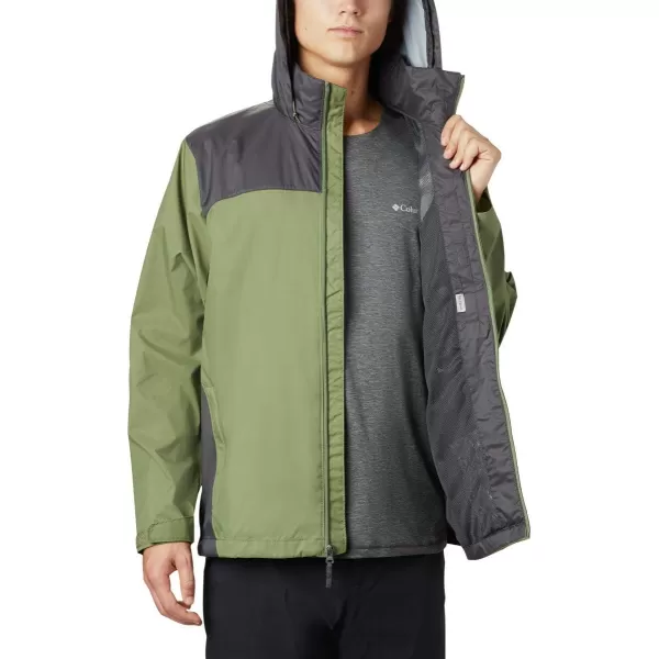 Columbia Mens Glennaker Rain JacketMosstone  Shark