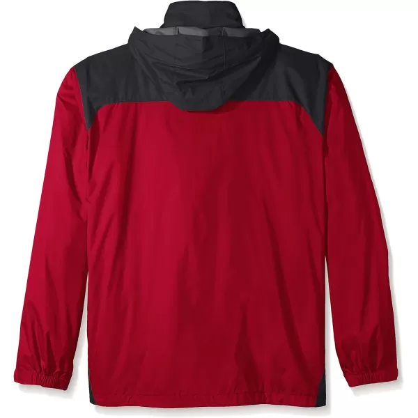 Columbia Mens Glennaker Rain JacketMountain Red  Graphite