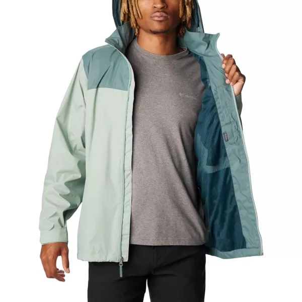 Columbia Mens Glennaker Rain JacketNiagaraMetal