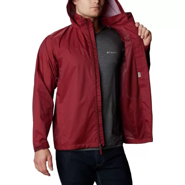 Columbia Mens Glennaker Rain JacketRed Jasper