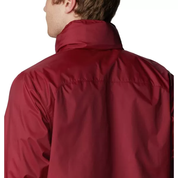 Columbia Mens Glennaker Rain JacketRed Jasper