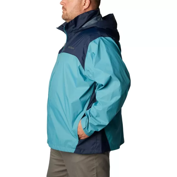 Columbia Mens Glennaker Rain JacketShastaCollegiate Navy