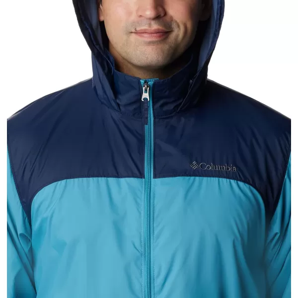 Columbia Mens Glennaker Rain JacketShastaCollegiate Navy