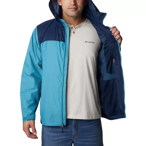 Columbia Mens Glennaker Rain JacketShastaCollegiate Navy