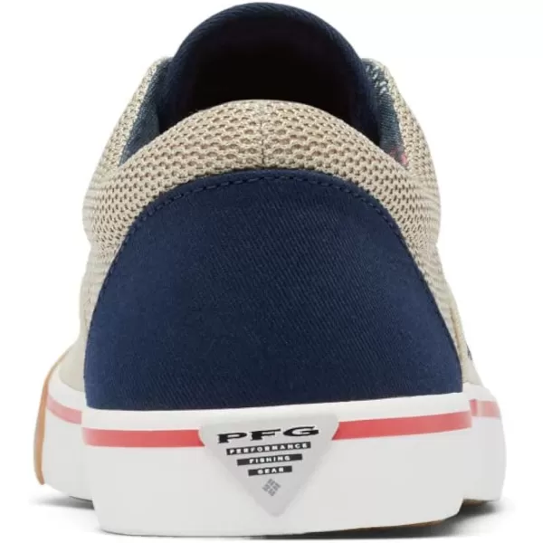 Columbia Mens Slack Tide Lace PFG Boat ShoeLight ClayCollegiate Navy