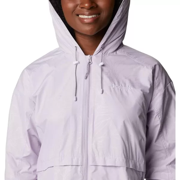 Columbia Womens Auroras Wake Iii JacketPale Lilac Leafy Lines Emboss