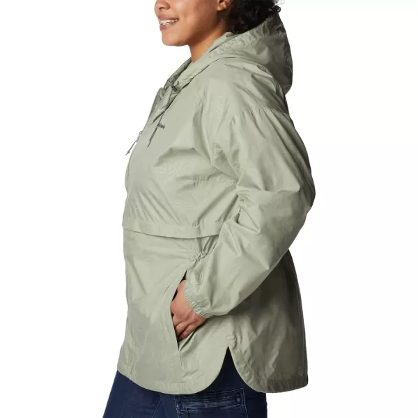 Columbia Womens Auroras Wake Iii JacketSafari Leafy Lines Emboss