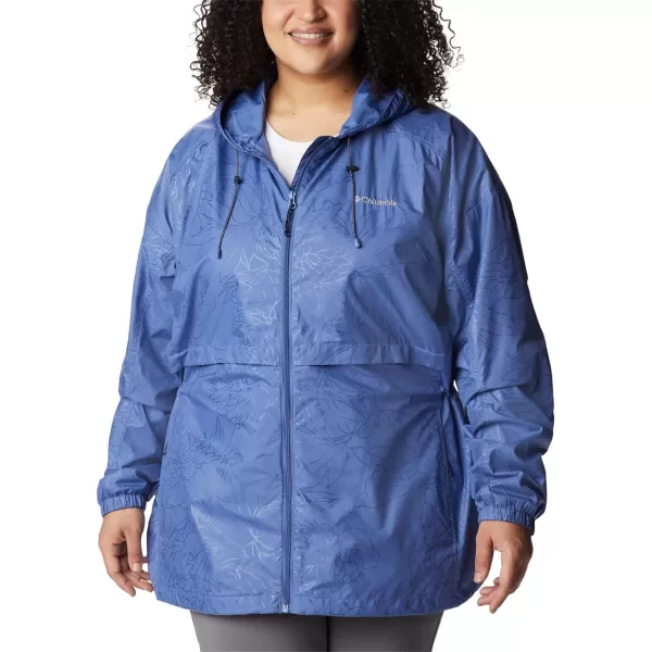 Columbia Womens Auroras Wake Iii JacketVelvet Cove Leafy Lines Emboss