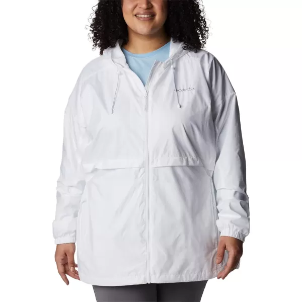 Columbia Womens Auroras Wake Iii JacketWhite Leafy Line Emboss