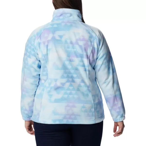 Columbia Womens Benton Springs Printed Full ZipSpring BlueDistant Peaks