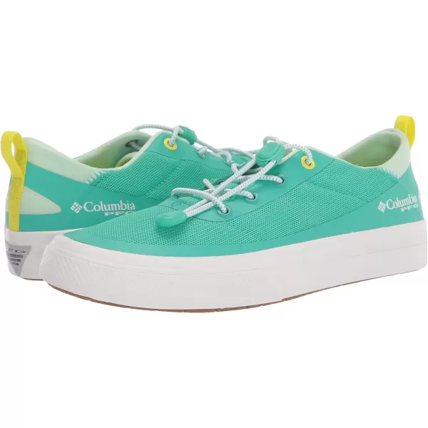 Columbia Womens Bonehead PFG Boat ShoeElectric TurquoiseWhite