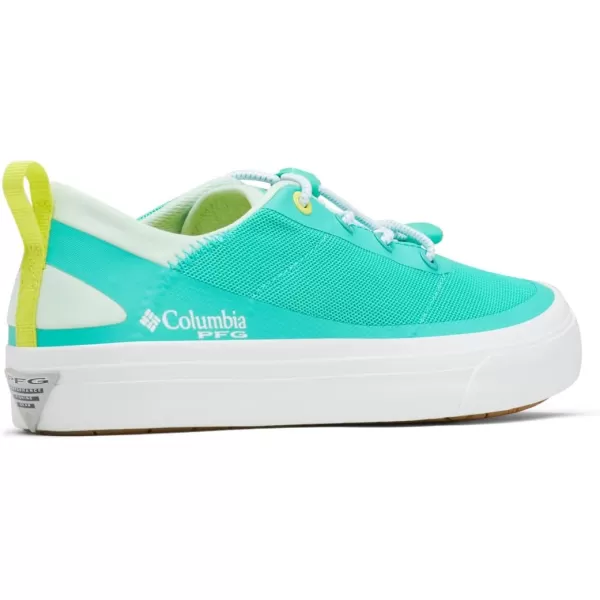 Columbia Womens Bonehead PFG Boat ShoeElectric TurquoiseWhite