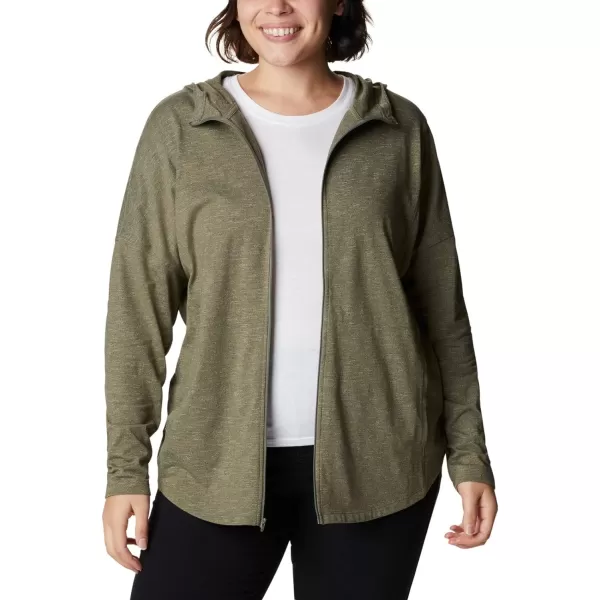 Columbia Womens Cades Cove Full ZipStone Green